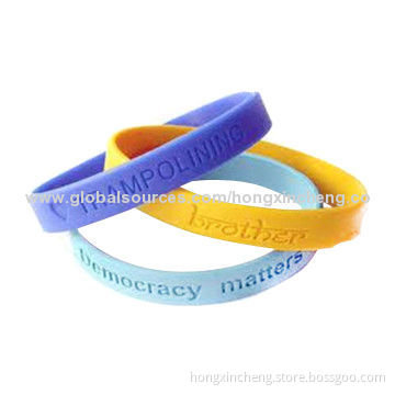 G-2014 silicone adjustable custom wristbands
